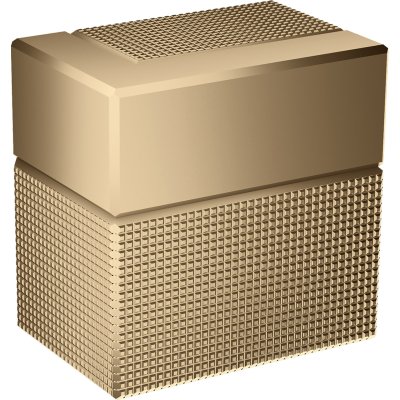 Запорный вентиль Axor Edge, скрытого монтажа, с алмазной огранкой, 46771130, полированная бронза