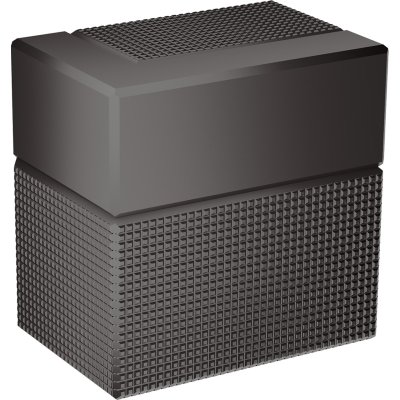 Запорный вентиль Axor Edge, скрытого монтажа, с алмазной огранкой, 46771330, полированный черный хром 