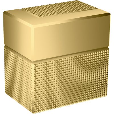 Запорный вентиль Axor Edge, скрытого монтажа, с алмазной огранкой, 46771990, полированное золото