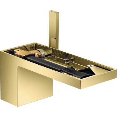 Смеситель для раковины Axor MyEdition, 70, без панели, однорычажный, со сливным клапаном Push-Open, 47012930, полированная медь