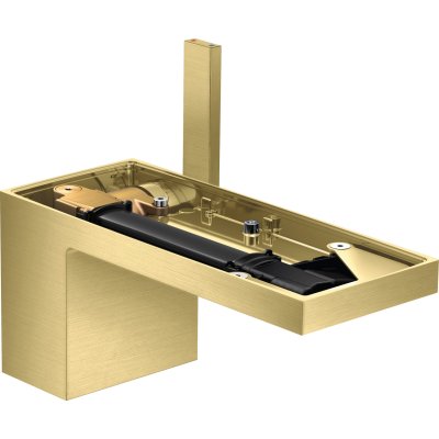 Смеситель для раковины Axor MyEdition, 70, без панели, однорычажный, со сливным клапаном Push-Open, 47012950, шлифованная медь