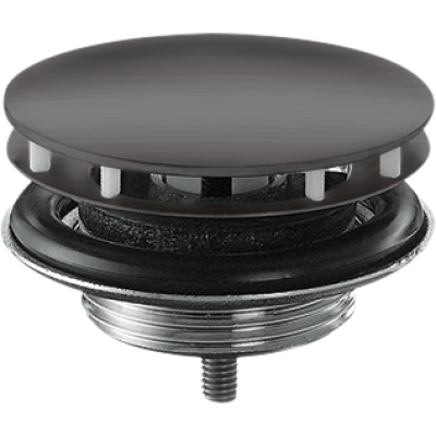 Сливной набор незапираемый, для раковины Axor, 51301340, шлифованный черный хром 