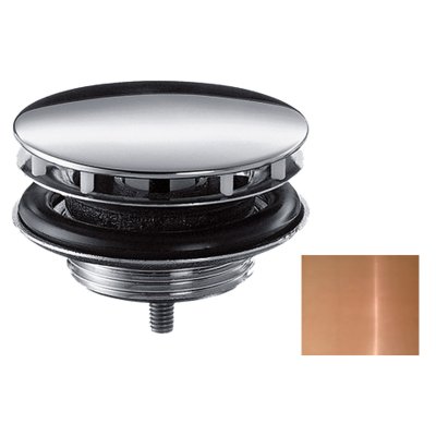 Сливной набор незапираемый, для раковины Axor, 51301930, полированная медь