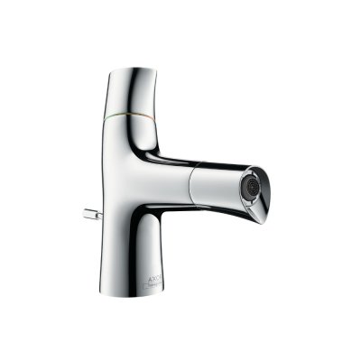 Смеситель для биде AXOR Starck Organic с двумя рукоятками со сливным гарнитуром хром  12210000