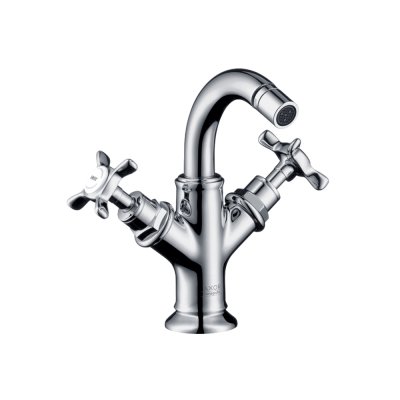 Смеситель для биде AXOR Montreux с двумя рукоятками со сливным гарнитуром хром  16520000