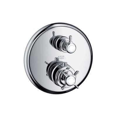 Термостат AXOR Montreux с запорным вентилем для скрытого монтажа шлифованный никель  16800000