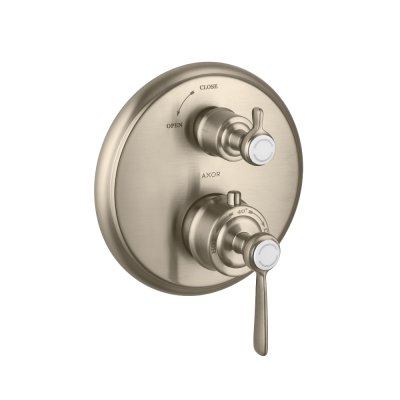Термостат AXOR Citterio с запорным вентилем с рычаговой рукояткой для скрытого монтаж хром а  16801820