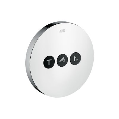 Запорный вентиль переключатель потоков AXOR ShowerSelect на 3 потребителя для скрытого монтажа хром  36727000