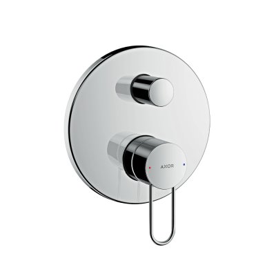 Смеситель для ванны AXOR Uno с рукояткой петлей для скрытого монтажа хром  38426000