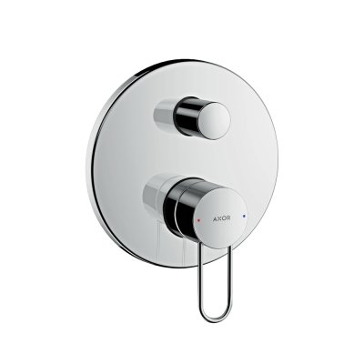 Смеситель для ванны AXOR Uno с рукояткой петлей со встроенной защитной комбинацией для скрытого монтажа хром  38428000