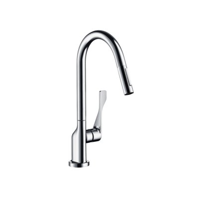 Смеситель для кухни AXOR Citterio с выдвижным душем 1/2  нержавеющая сталь  39835800