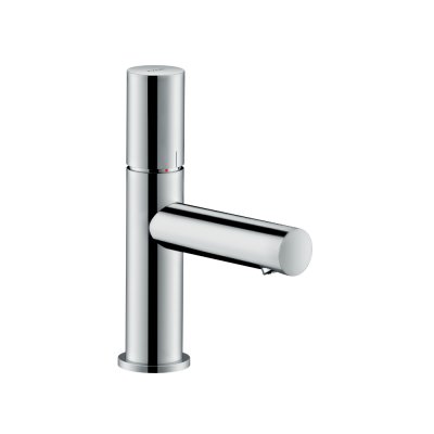 Смеситель AXOR Uno для раковины с высотой излива 80 мм с рукояткой zero с незапираемым сливным набором шлифованный никель  45005000