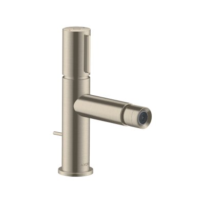 Смеситель для биде AXOR Uno Select со сливным гарнитуром шлифованный никель  45210820