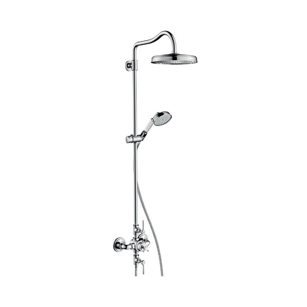 AXOR Montreux Showerpipe с термостатом и верхним душем 1jet шлифованный никель  16572000