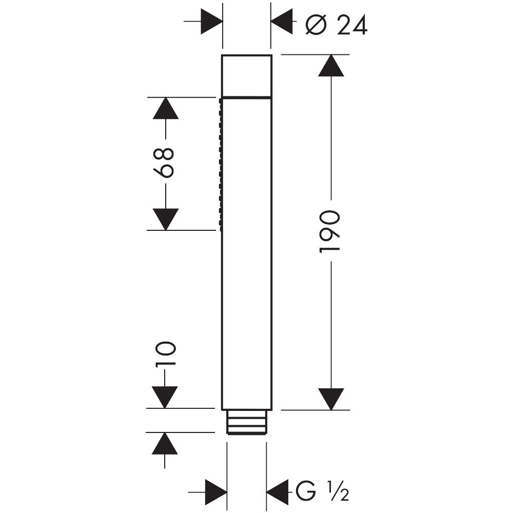 Ручной душ AXOR Starck 2jet 1/2  хром  28532000