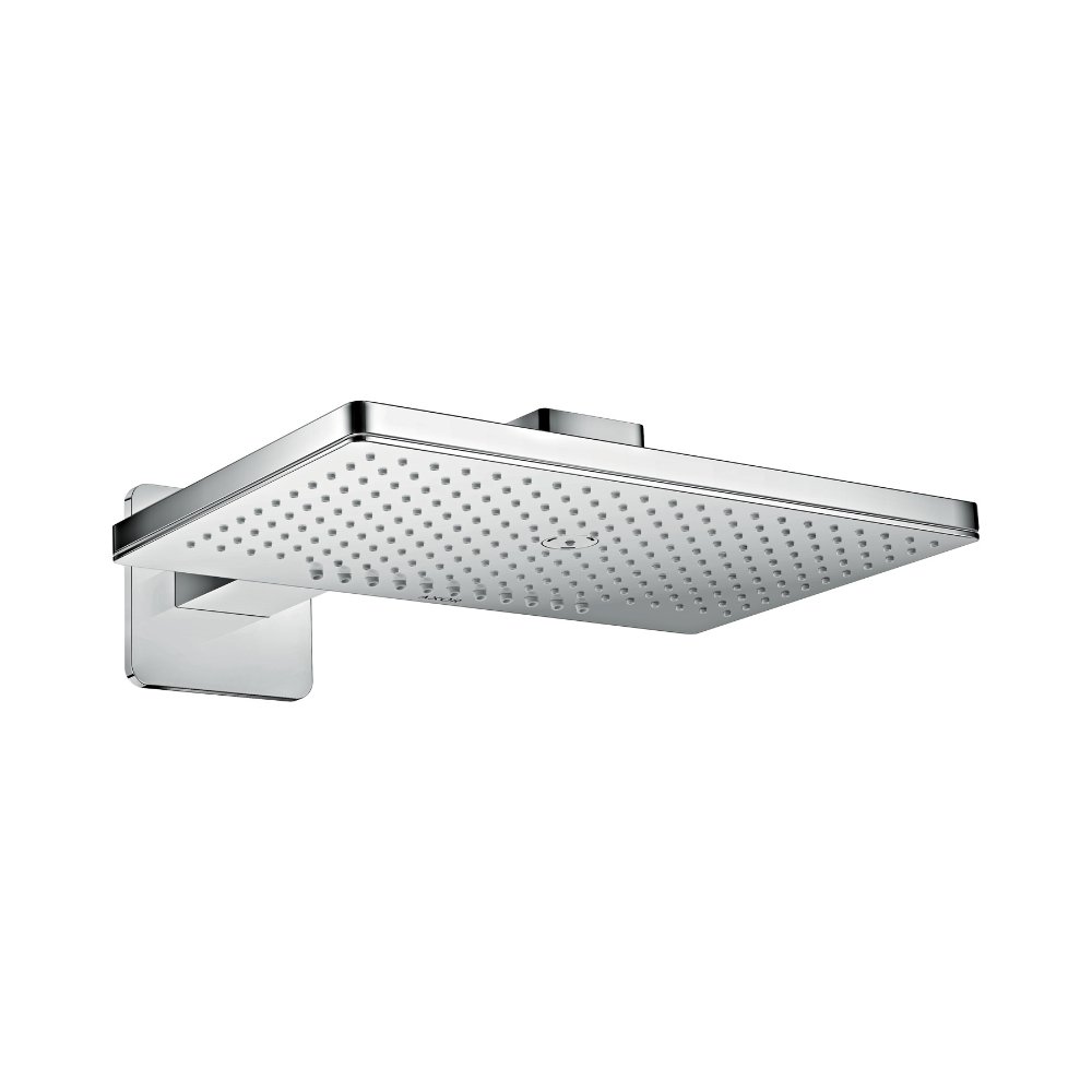Верхний душ AXOR ShowerSolutions 460 х 360 2jet с душевым держателем и с розеткой со скругленными углами хром  35275000