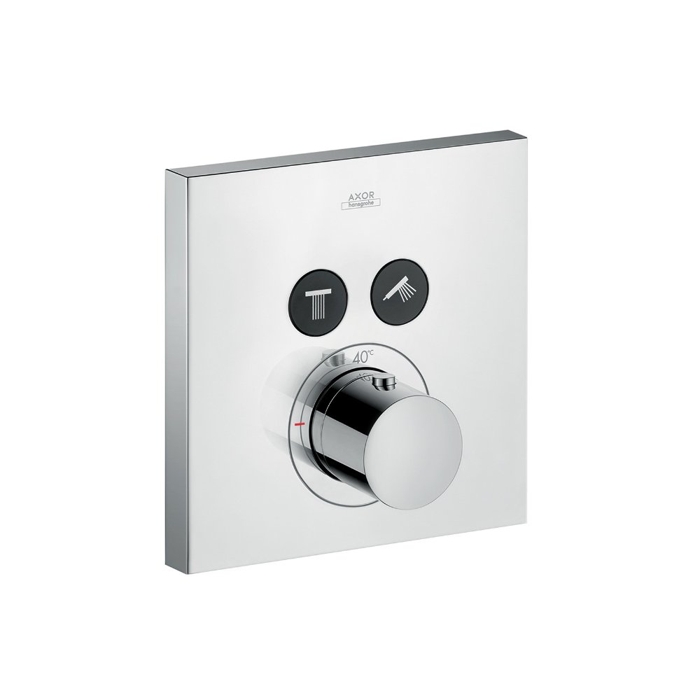 Термостат AXOR ShowerSelect для 2 потребителей для скрытого монтажа круглый хром  36715000