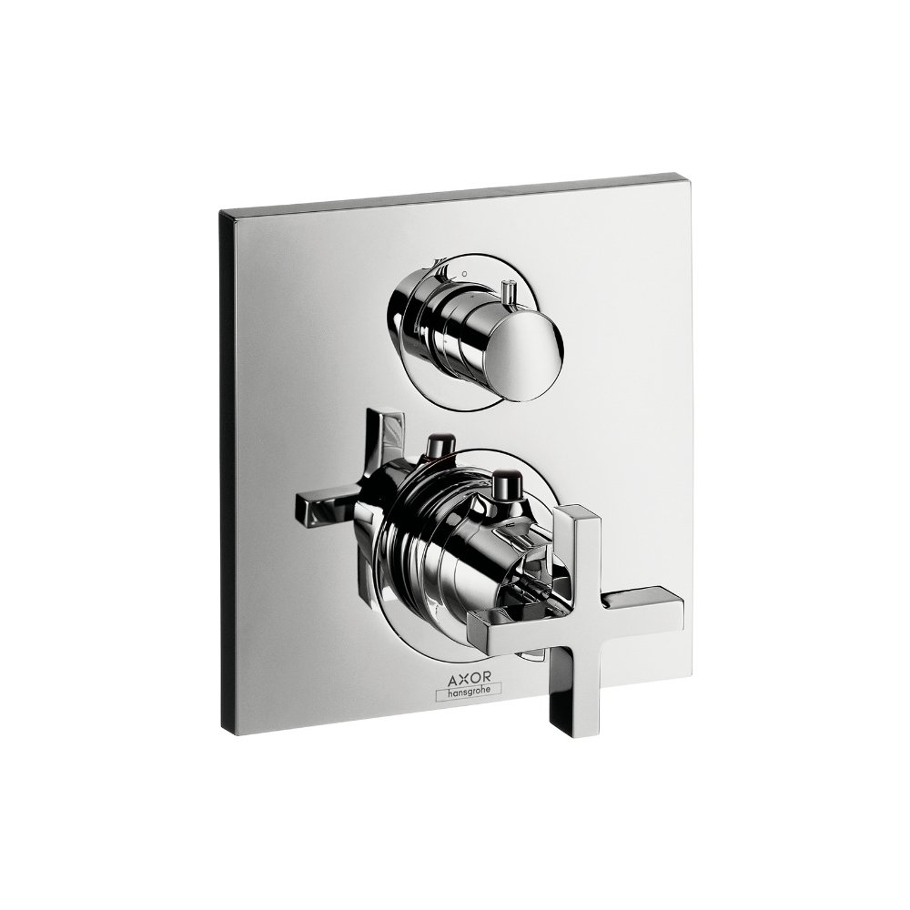 Термостат AXOR Citterio запорный вентиль переключатель потоков с рычаговой рукояткой для скрытого монтажа хром  39725000