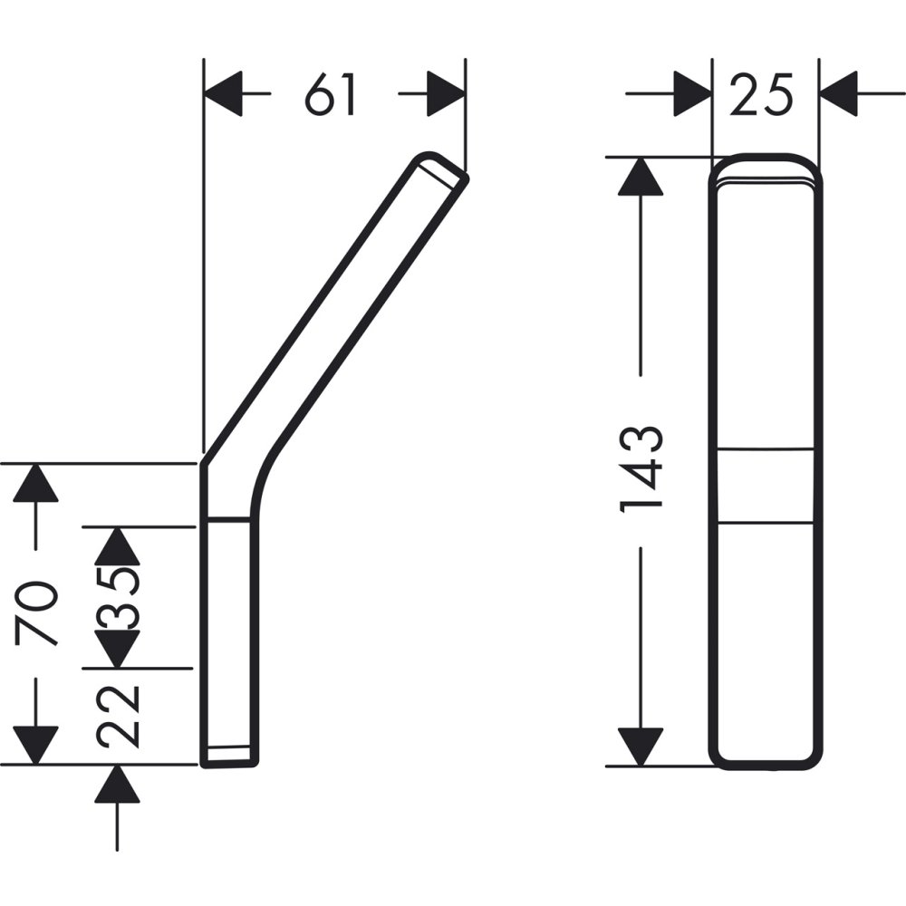 Крючок AXOR Universal Accessories хром  42801000